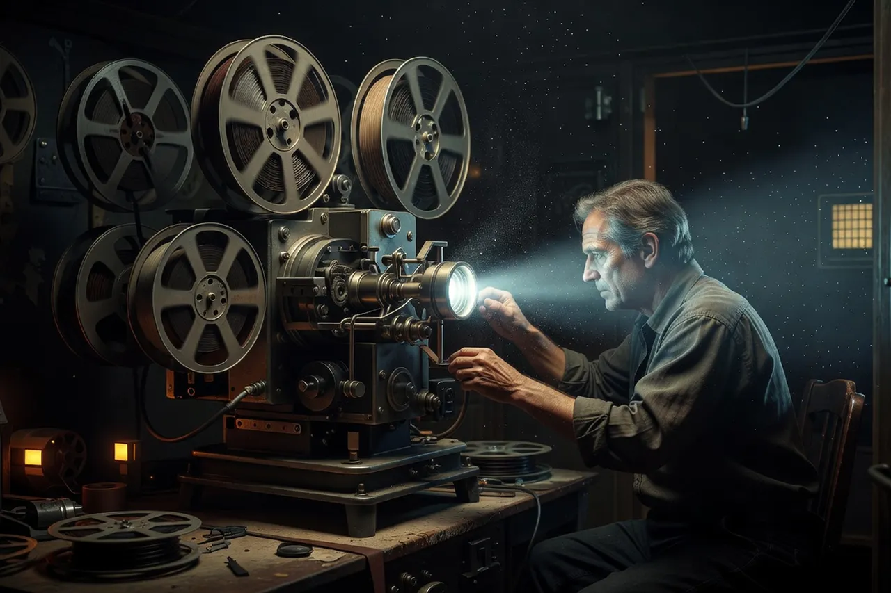 Alexandre Dovjenko et une scène emblématique du film La Terre (1930)