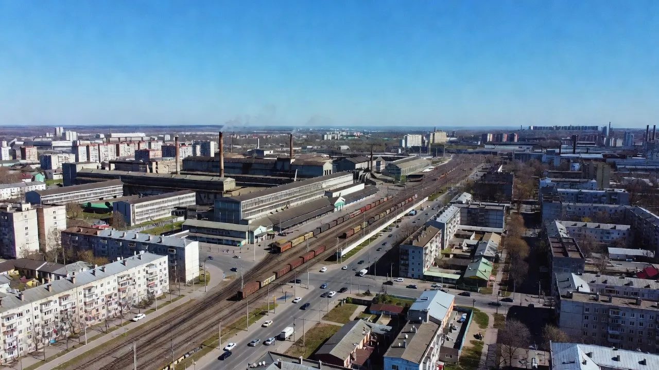 Vue panoramique de Kramatorsk, ville industrielle du Donbass ukrainien