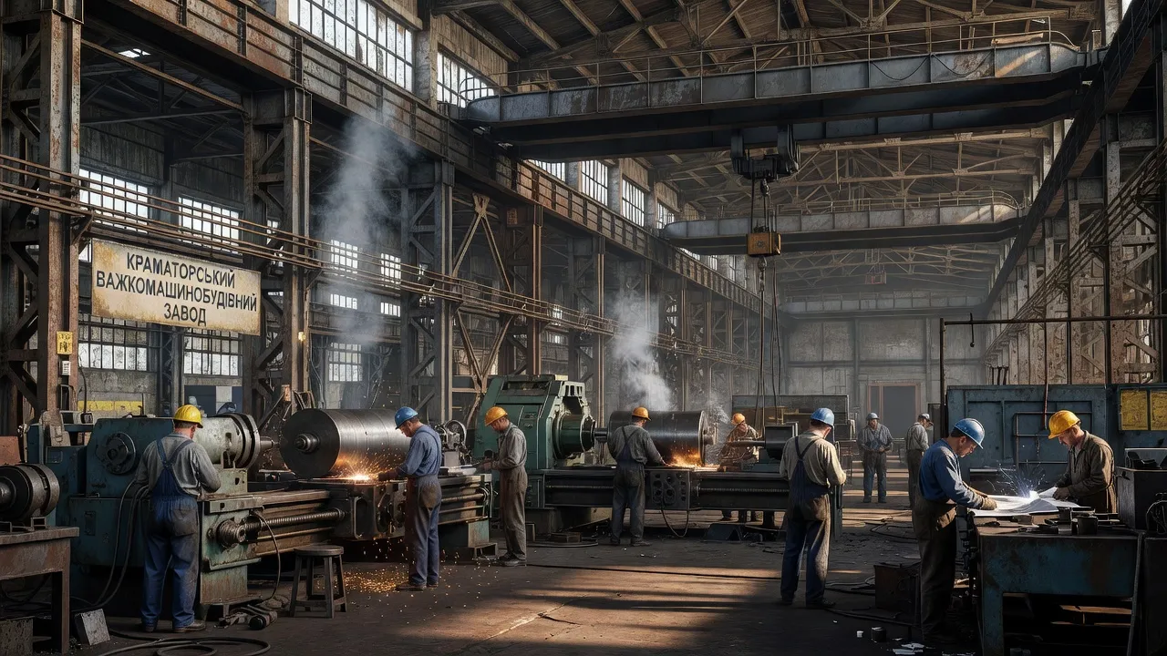 Usine de construction mécanique à Kramatorsk, héritage industriel du Donbass
